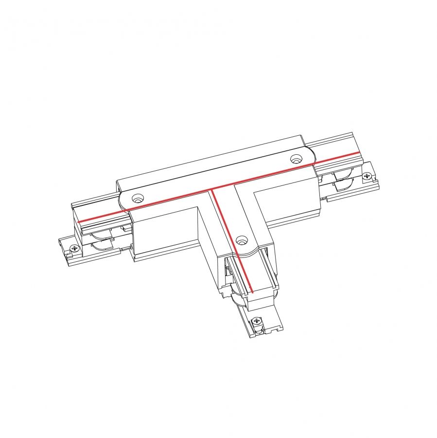 CTLS POWER T CONNECTOR RIGHT 1 WHITE (T-R1) 8241