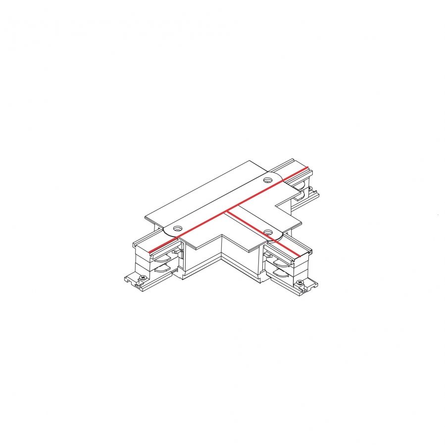 CTLS RECESSED POWER T CONNECTOR RIGHT 1 (T-R1) BLACK 8246