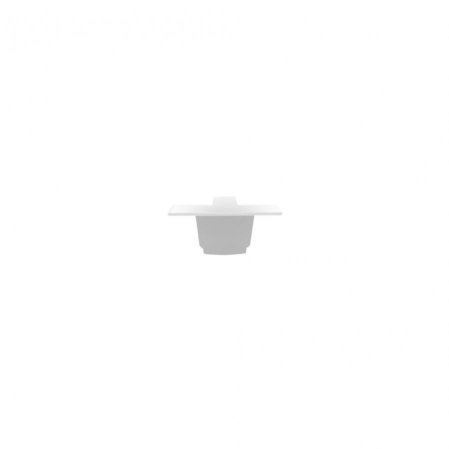 CTLS RECESSED DEAD END CAP WHITE 8688