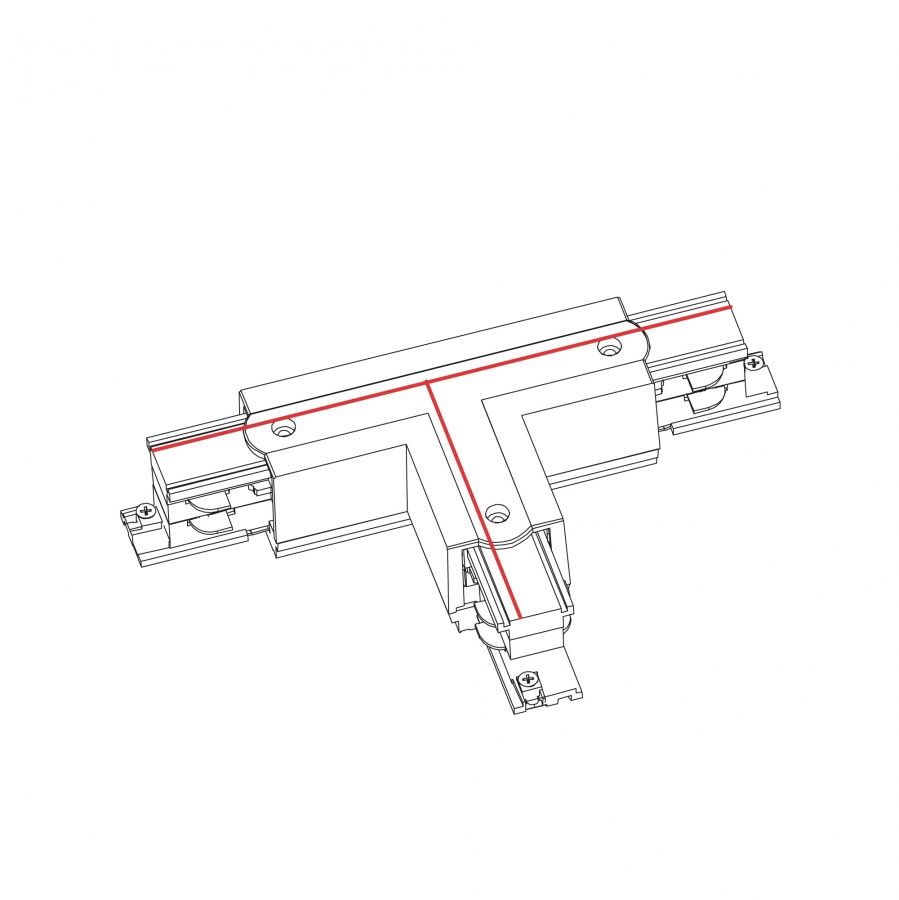 CTLS POWER T CONNECTOR RIGHT 2 WHITE (T-R2) 8703