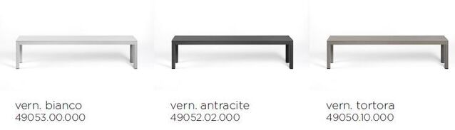 OBJEKTA - NARDI Rio Bench Alu, moderná hliníková lavica na záhradu terasu exteriér - lavička a stôl,