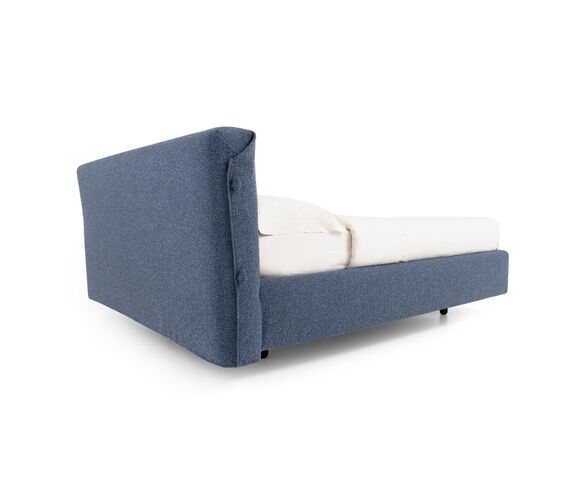 allan čalunená postel  modrá