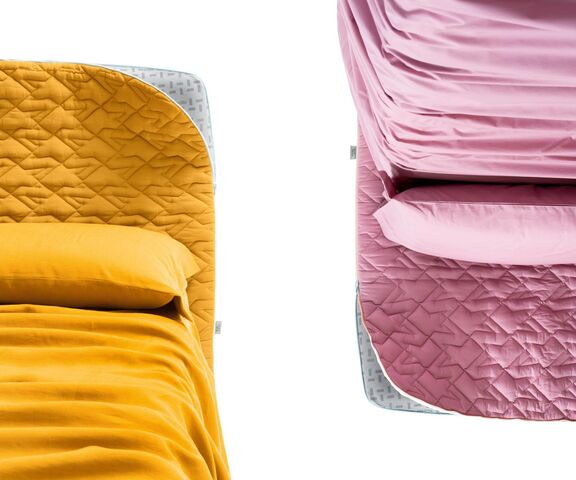 ružová posteľ CAMA