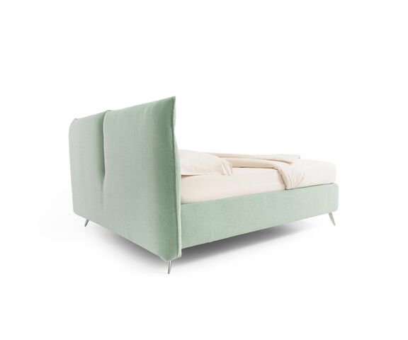 CEFALÙ - posteľ so zeleným čalunením