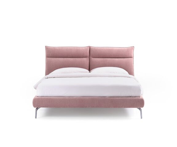 CEFALÙ - posteľ s červeným čalunením